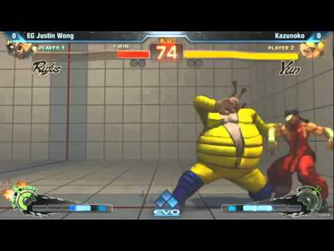Justin Wong (Rufus) vs (Yun) Kazunoko QUARTER FINALS EVO 2012