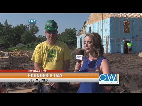 Founder's Day of Caring live at the building site with Jason Pease