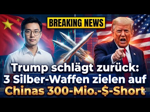 Trump schlägt zurück: 3 Silber-Waffen zielen auf Chinas 300-Mio.-$-Short
