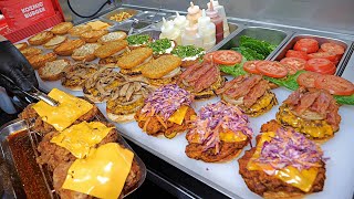 Monthly sales $100,000 (USD) ! Amazing American Bacon Double Cheeseburger / Korean Street Food