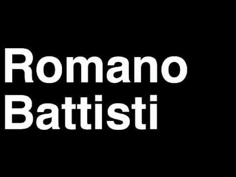 How to Pronounce Romano Battisti Italy Silver Medal Double Sculls London 2012 Olympics Video