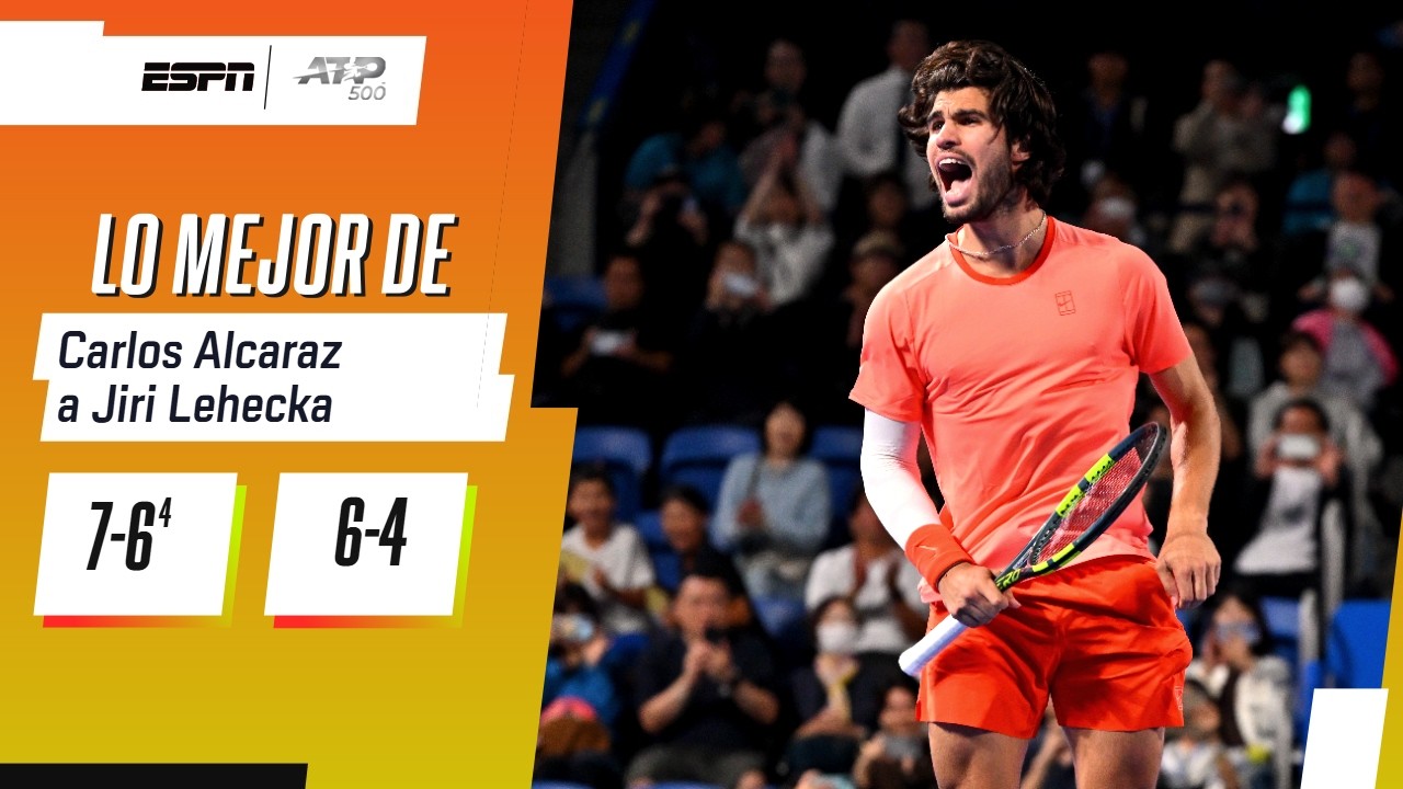 CARLOS ALCARAZ GRITÓ CAMPEÓN Y DEFENDIÓ EL TÍTULO EN EL ATP 500 DE TOKYO ANTE LEHECKA | RESUMEN