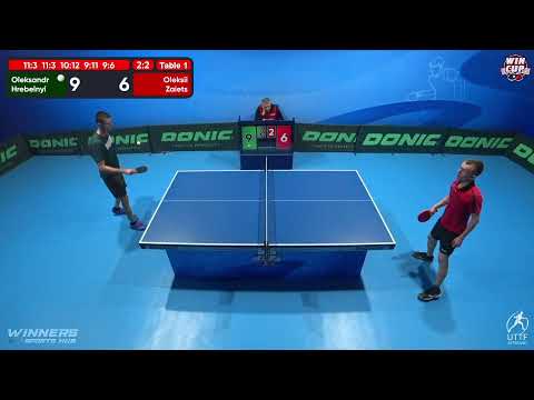 13:00 Oleksandr Hrebelnyi 3-2 Oleksii Zaiets West 1 WIN CUP 04.11.2022 | TABLE TENNIS WINCUP