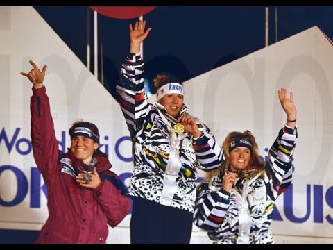 Karin Buder slalom gold (WCS Morioka 1993) - YouTube