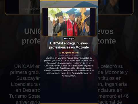 UNICAM entrega nuevos profesionales en Mozonte