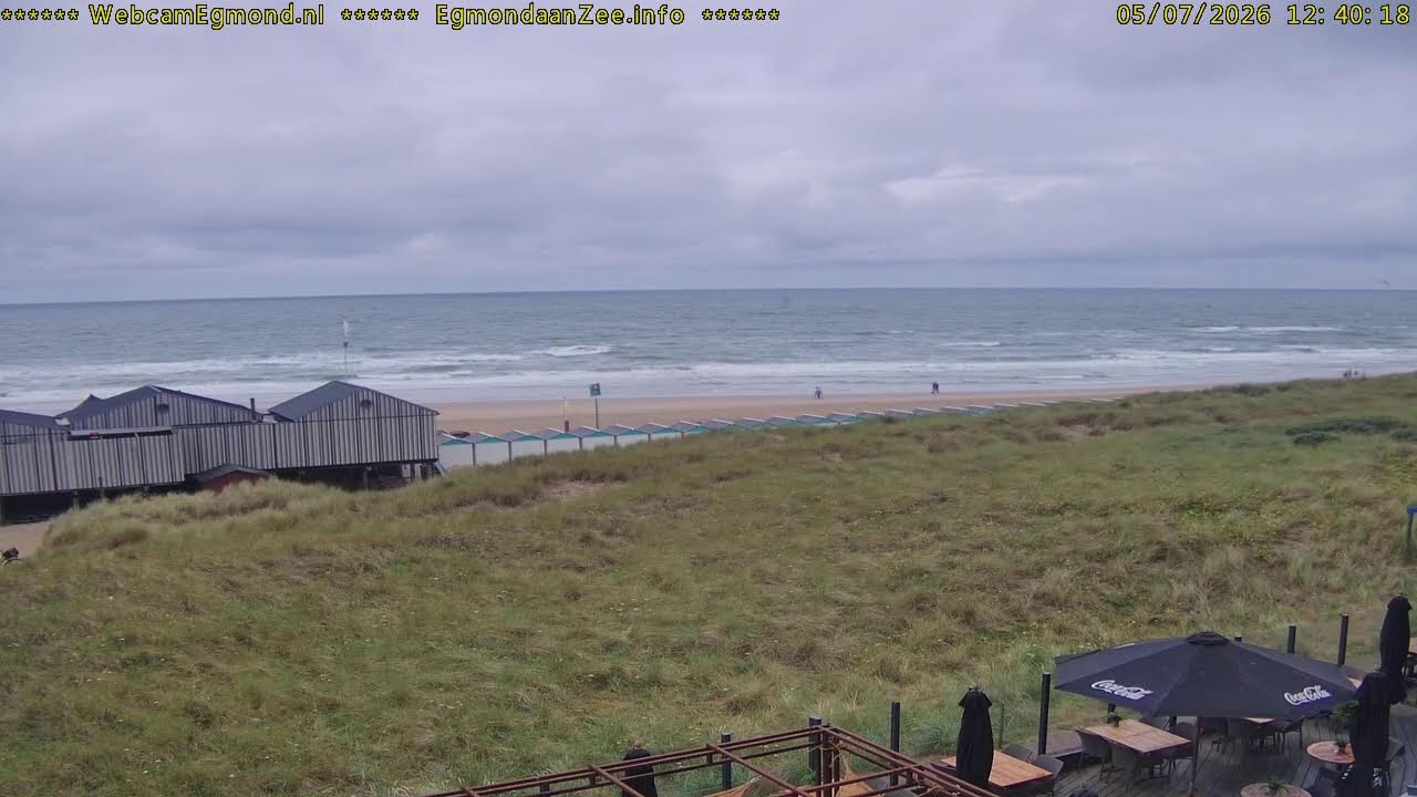 Live webcam view of Egmond aan Zee Beach & North Sea