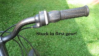 Bicycle Grip Shift Stuck:  Quick Fix without Replacing Cable