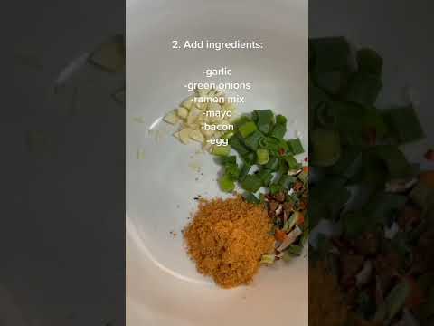 Air fried bacon ramen 🥓