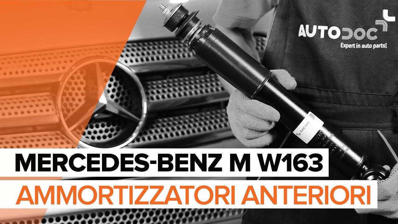 Come cambiare ammortizzatori della parte anteriore su Mercedes ML W163 - Guida alla sostituzione