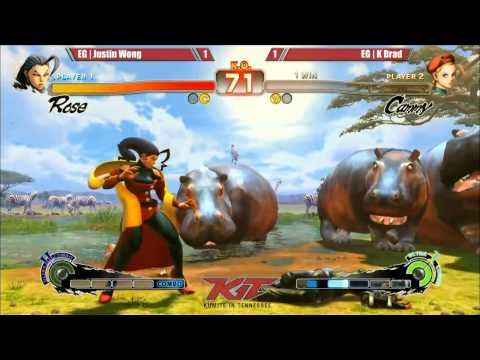 KIT - K-Brad (Cammy) vs Justin Wong (Rose) - Ultra Street Fighter 4