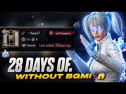 How 28 DAYS of Without Playing BGMI Feels Like?! 😱