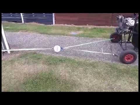 Home Made paramotor trike thrust test