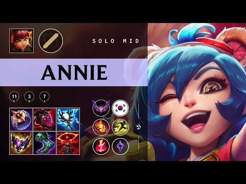 Annie Mid vs Akali - KR Master Patch 25.23