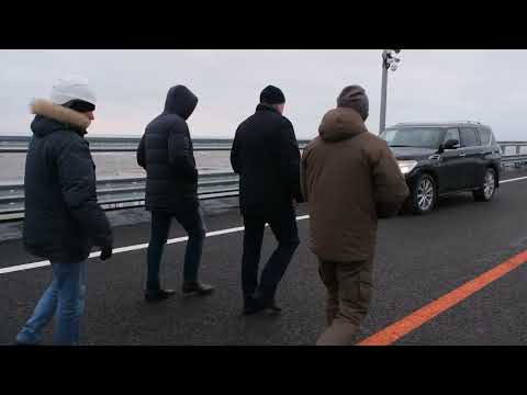 Путин проехал по восстановленному Крымскому мосту