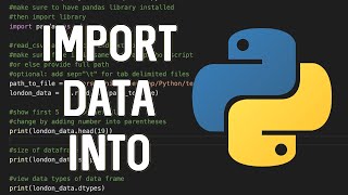 Import Data Into Python