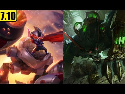 rumble top vs warwick - patch 7.10 - full game - june 04, 2017