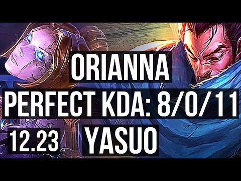 ORIANNA vs YASUO (MID) | 8/0/11, 2.2M mastery, Legendary | EUW Diamond | 12.23