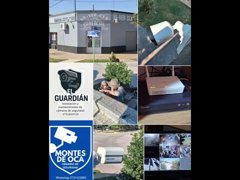 Mantenimiento a sistema de 8 cámaras HIKVISION en Hermoso Campo, Chaco, Argentina.