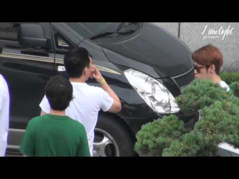 [Fancam] 110807 BEAST Junhyung leaving Inkigayo