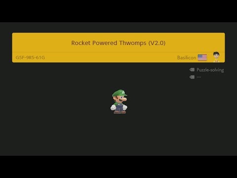 Super Mario Maker 2 090 - Rocket Powered Thwomps (V2.0) by Basilicon
