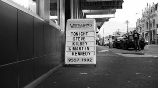 Steve Kilbey & Martin Kennedy backstage at the Vanguard, Sydney 2013.