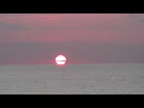 Chanting of the Gayatri Mantra during sunrise meditation