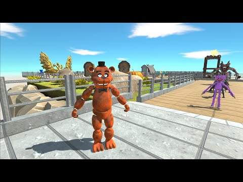 NEW UNIT! FREDDY FAZZBEAR VS AVENGER AND GHIDORAH DEATH RUN - Animal Revolt Battle Simulator