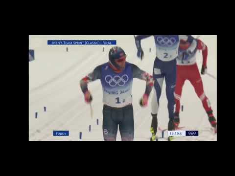 Joni Mäki ja Iivo Niskanen Olympia hopeaa parisprintti