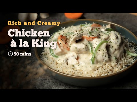 Chicken A La King | Chicken in Cream Sauce | Chicken Recipes | Continental Recipes | Cookd