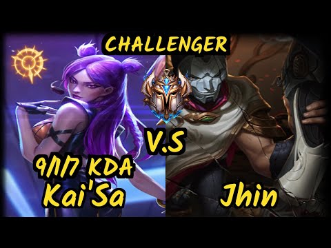 FLA Juzinho (KAI'SA) vs JHIN - 9/1/7 KDA BOTTOM ADC CHALLENGER GAMEPLAY - BR