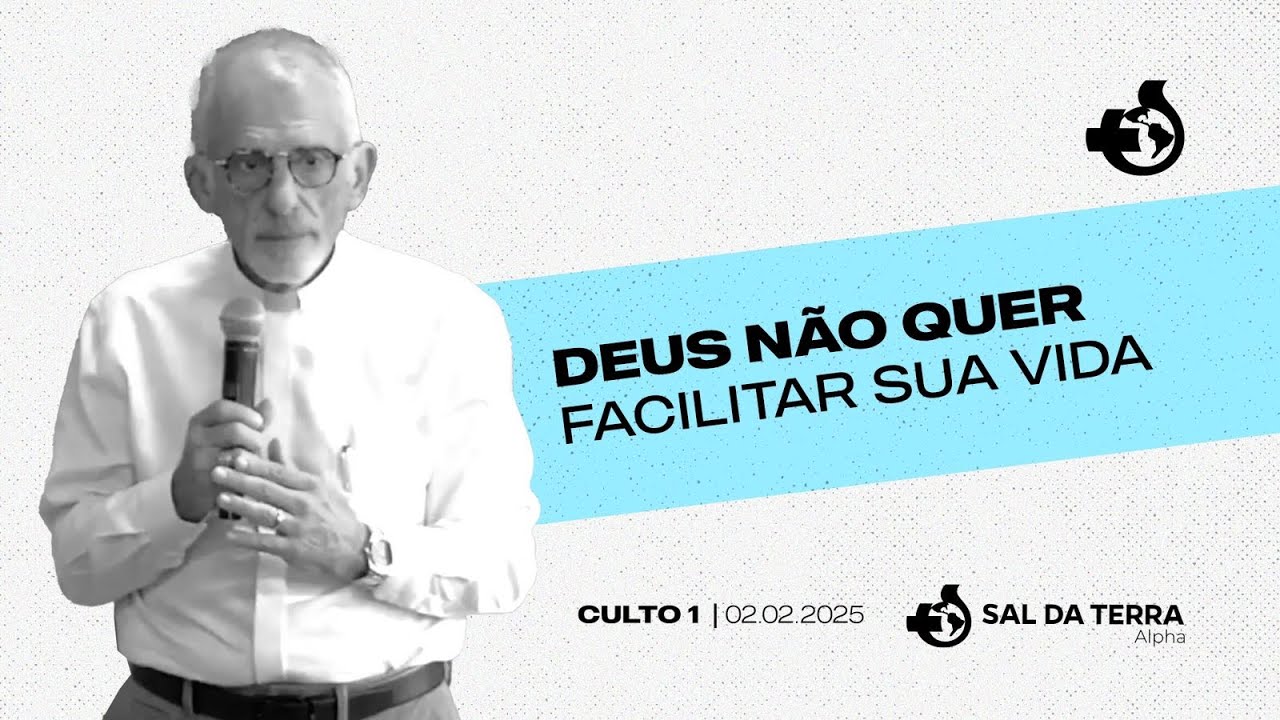 02/02/2025 - Culto 1 - Pr. Paulo Jr. - Deus Não Quer Facilitar Sua Vida