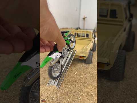 Kawasaki KX450F 1:12 Scale Delivery | Toyota Land Cruiser #fyp #shorts