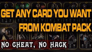 Mortal Kombat X Mobile Glitch. Open Kombat Pack until you get Desired Kard.