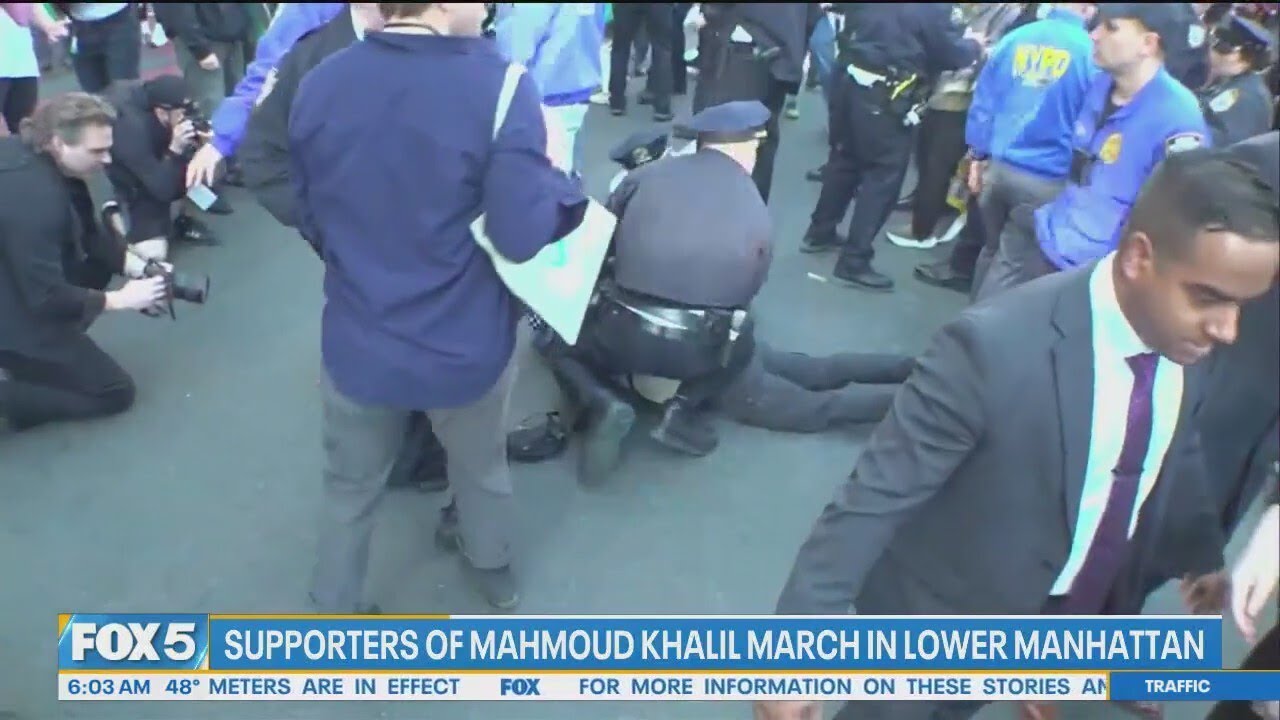 Protests erupt as deportation hearing set for Mahmoud Khalil: Latest