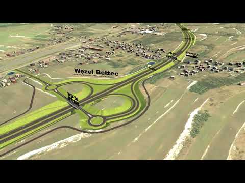 Wizualizacja S17 Tomaszów Lubelski - Hrebenne (01/2022)