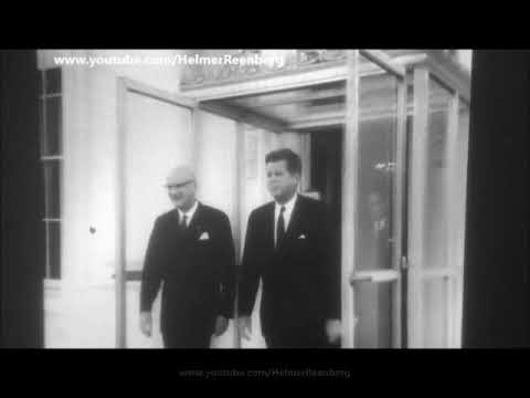 October 16, 1961 - President John F. Kennedy says goodbye to President Urho Kekkonen of Finland