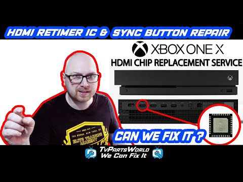 Xbox One X No video output, sync button doesn't work. Can we fix it? Hdmi retimer ic and sync button