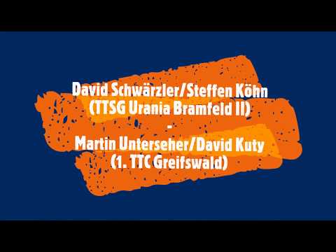 S. Köhn/D. Schwärzler (TTSG Urania Bramfeld II) - M. Unterseher/D. Kuty (1. TTC Greifswald)