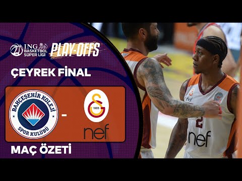 BSL Playoff Çeyrek Final 2. Maç Özet | Bahçeşehir Koleji 94-98 Galatasaray Nef