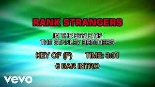 The Stanley Brothers - Rank Strangers (Karaoke)