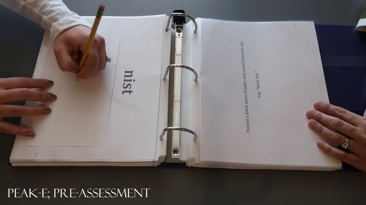 PEAK-E; PRE-ASSESSMENT