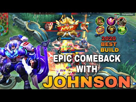 JOHNSON EPIC COMEBACK | WORLD BEST BUILD | MOBILE LEGEND | FROZEN HUNTER