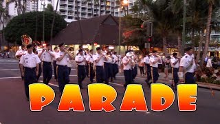 preview picture of video 'Parade in Waikiki Hawaii'