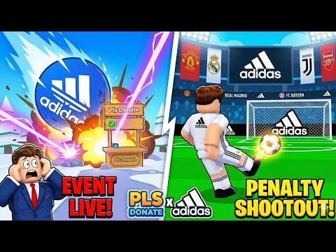 Roblox PLS DONATE x ADIDAS Live Event: Full Replay & Football Festival!