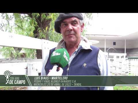 Luis Biaus - remate de Pedro y Raúl Alonso Ganados SA - Miércoles 20 de abril de 2022 - Tandil