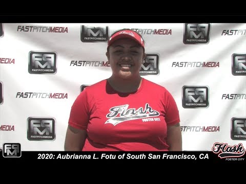 2020 Aubrianna L. Fotu Pitcher and Third Base Softball Skills Video - Flash