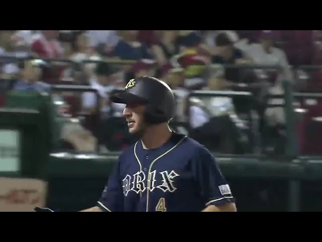 【8回表】バファローズ・モレル 6月19日以来となる7号ソロで貴重な追加点!! 2016/8/4 E-Bs