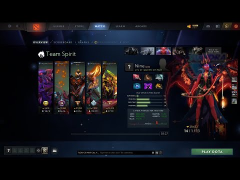 dota2core Nine Queen of Pain - Team Spirit vs Tundra - Dota Pit 2021