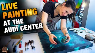 Pinsel, Farbe, Motoren: Mein Live-Art-Highlight beim Audi-Event