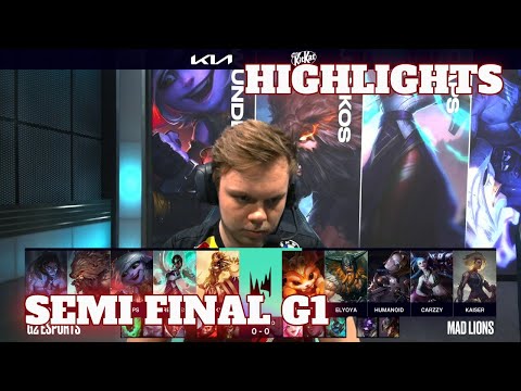 G2 vs MAD - Game 1 Highlights | Semi Finals LEC 2021 Spring Playoffs | G2 Esports vs Mad Lions G1